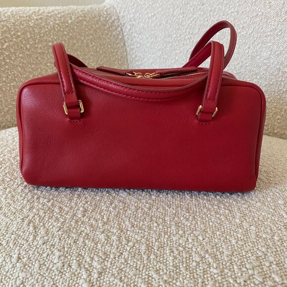 NWT J.Crew Delphine shoulder bag in leather 'Radiant Ruby' - Picture 5 of 16